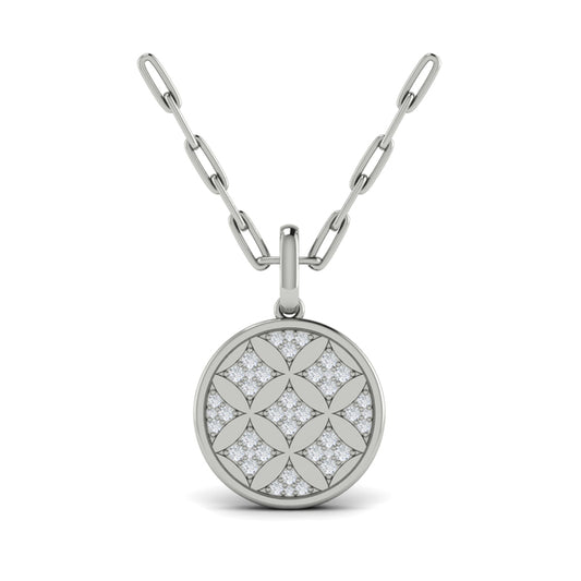 Star Diamonds and Diamond Pendant Necklace
