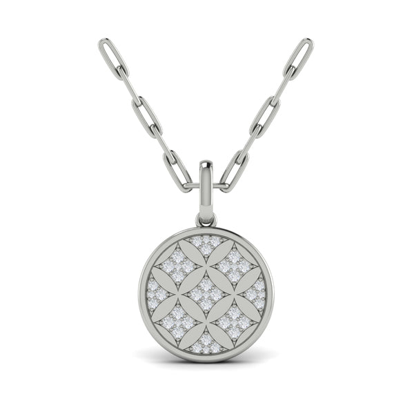 Diamond Pendant from AMULETA Collection in Platinum
