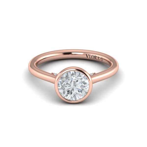 Singular Round Bezel Engagement Ring