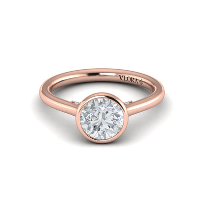 Singular Round Bezel Engagement Ring