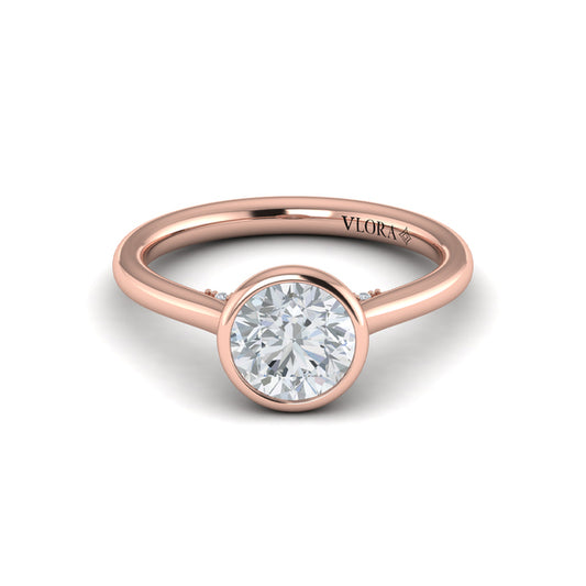 Singular Round Bezel Engagement Ring