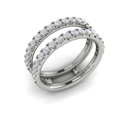 Enhancer Wedding Band in Platinum by Vlora Bridal