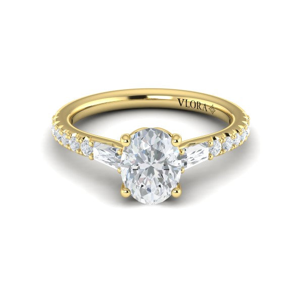 Luminous Oval Engagement Ring