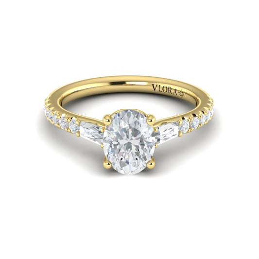 Luminous Oval Engagement Ring