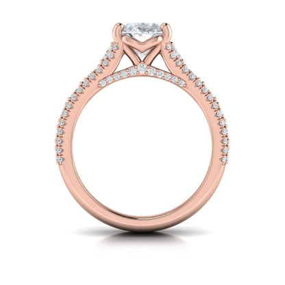 Dramatic Oval Engagement Ring