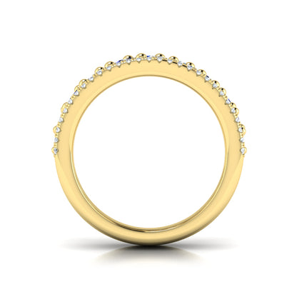 Diamond and Blue Sapphire Cluster Statement Ring