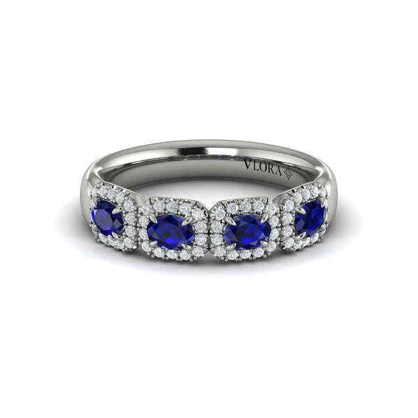Diamond and Sapphire Statement Ring