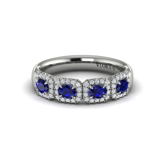 Diamond and Sapphire Statement Ring
