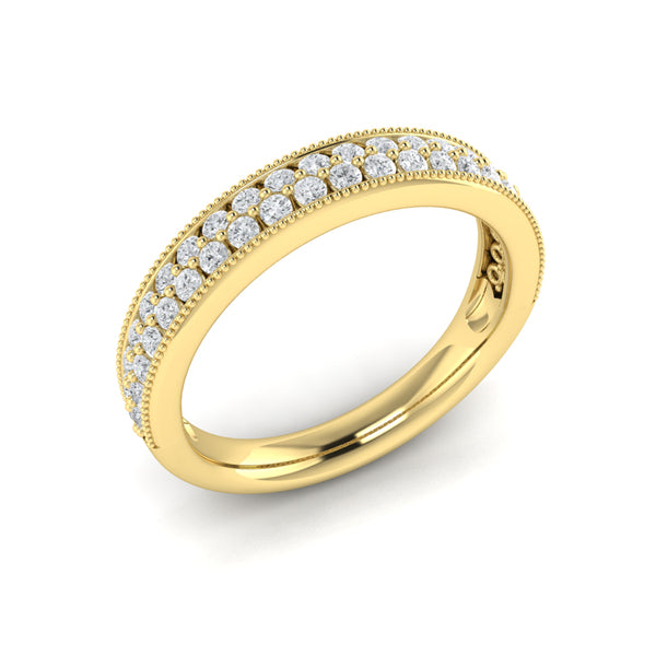 Vintage-Inspired Pave Stackable Band