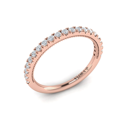 Matching Band for Deco Elegance Halo Oval Engagement Ring
