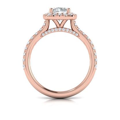 Timeless Euro Halo Round Engagement Ring