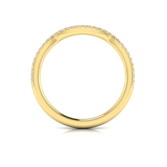 Entwined Halo Matching Wedding Band