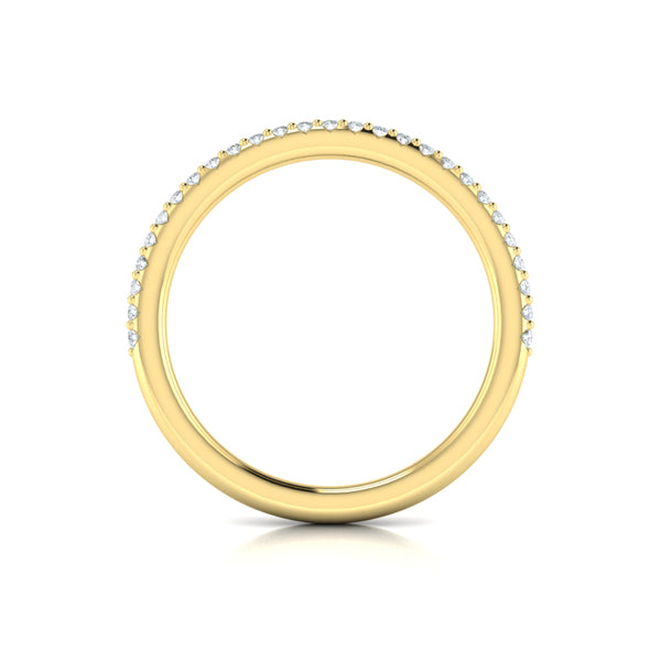 Matching Bands Wedding Band in 14K Yellow Gold by Vlora Bridal