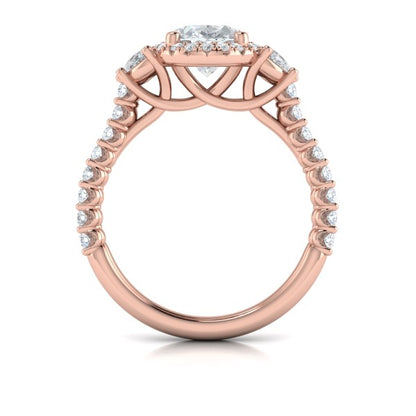 Embrace Halo Oval Engagement Ring