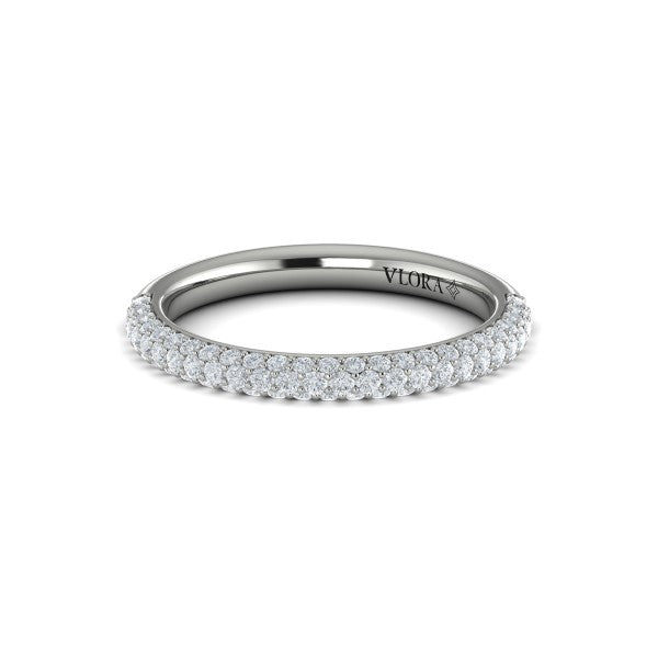 Stackable Bands Wedding Band in Platinum by Vlora Bridal