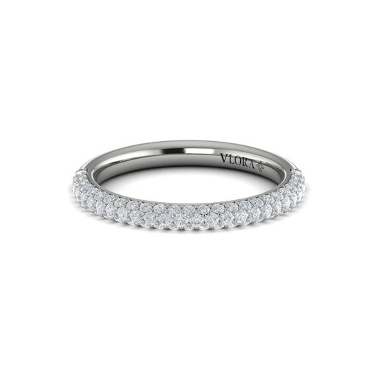 Stackable Bands Wedding Band in Platinum by Vlora Bridal