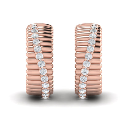 Fluted Wave Earrings