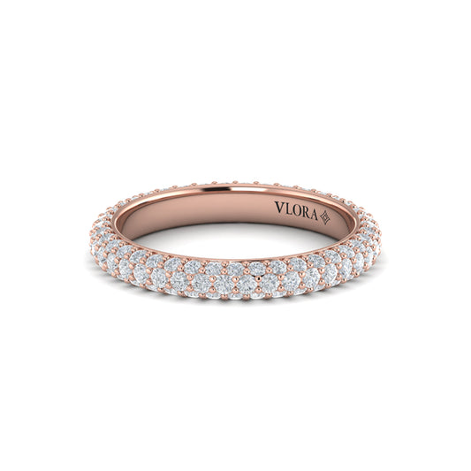 Rounded Pave Eternity Ring