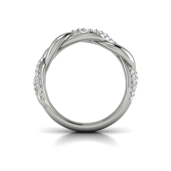 Alternating Diamond Twist Ring