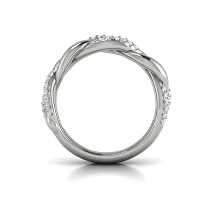 Alternating Diamond Twist Ring