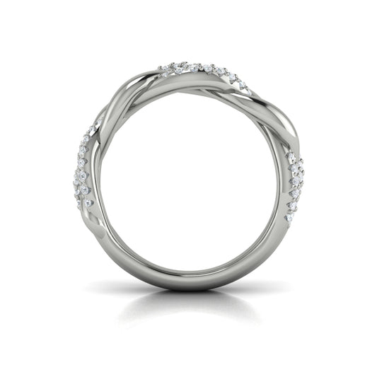 Alternating Diamond Twist Ring