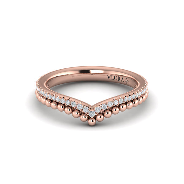 Beaded Contoured Band