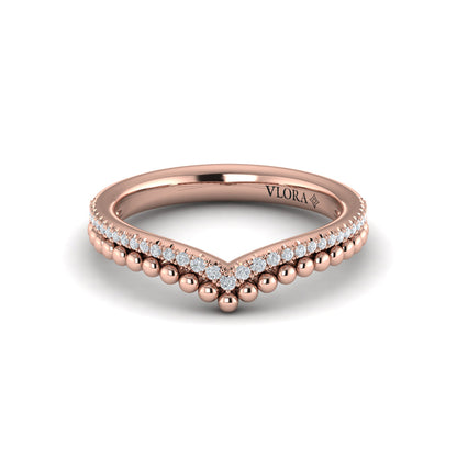Beaded Contoured Band