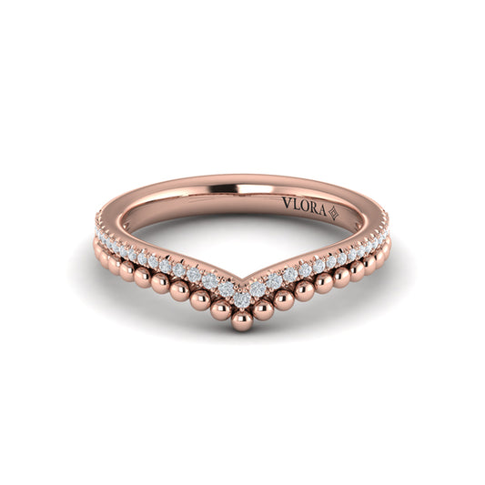 Beaded Contoured Band