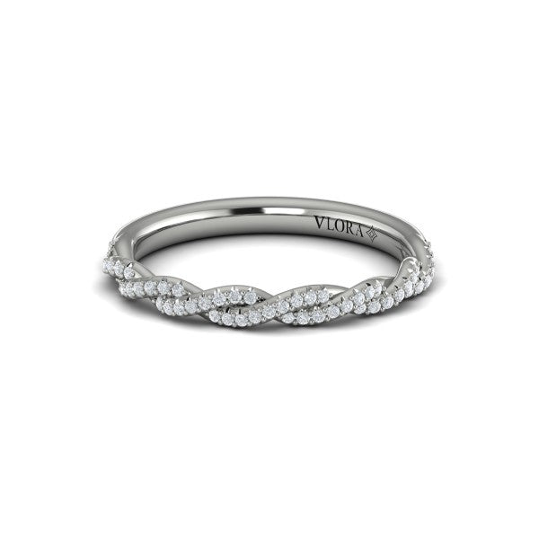 Matching Bands Wedding Band in Platinum by Vlora Bridal