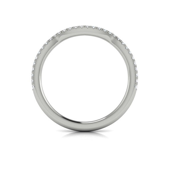 Entwined Halo Matching Wedding Band