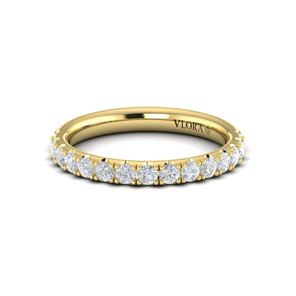 Matching Band for Timeless Cathedral Engagement Ring with Hidden Halo