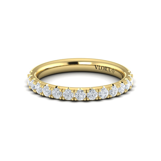 Matching Band for Timeless Cathedral Engagement Ring with Hidden Halo