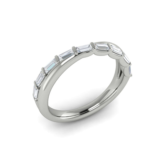 Stackable Bands Wedding Band in Platinum by Vlora Bridal
