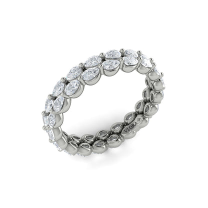 Double Pear Shape Eternity Ring
