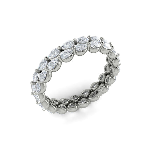 Double Pear Shape Eternity Ring