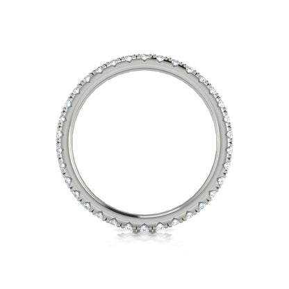Eternity Bands Wedding Band in Platinum by Vlora Bridal