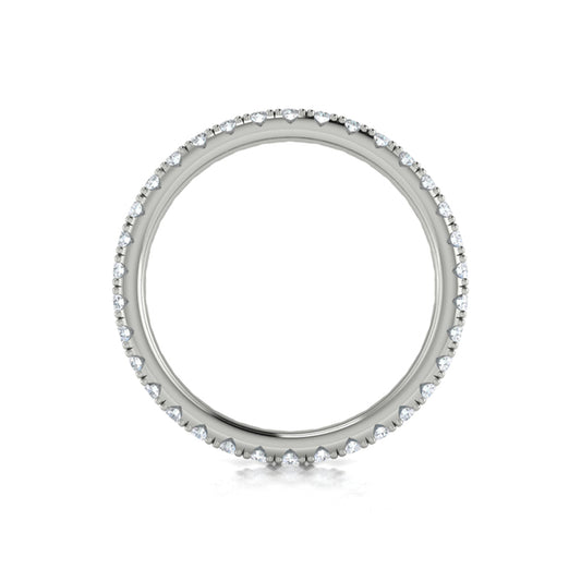 Eternity Bands Wedding Band in Platinum by Vlora Bridal