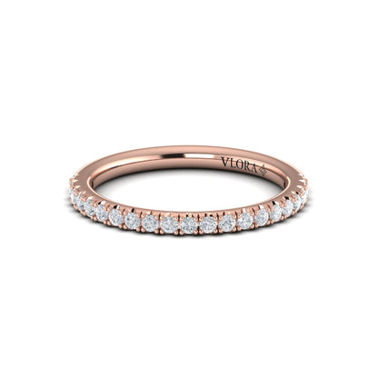 Matching Band for Contoured Bezel Diamond Engagement Ring