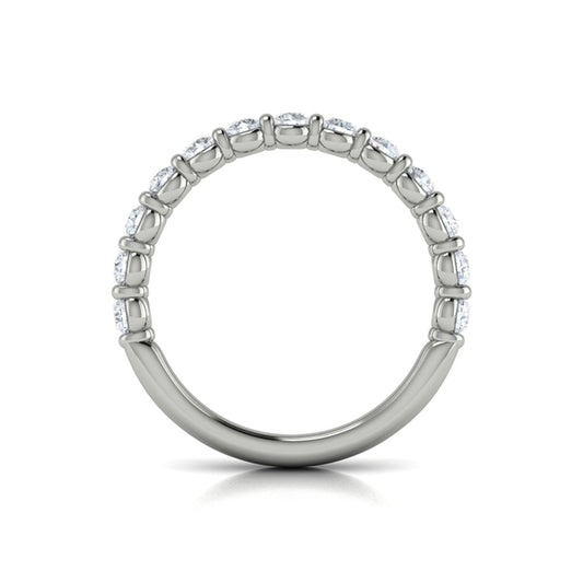 Matching Band for Bezel Diamond Accent Round Engagement Ring