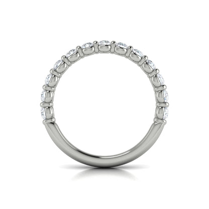 Matching Band for Bezel Diamond Accent Round Engagement Ring