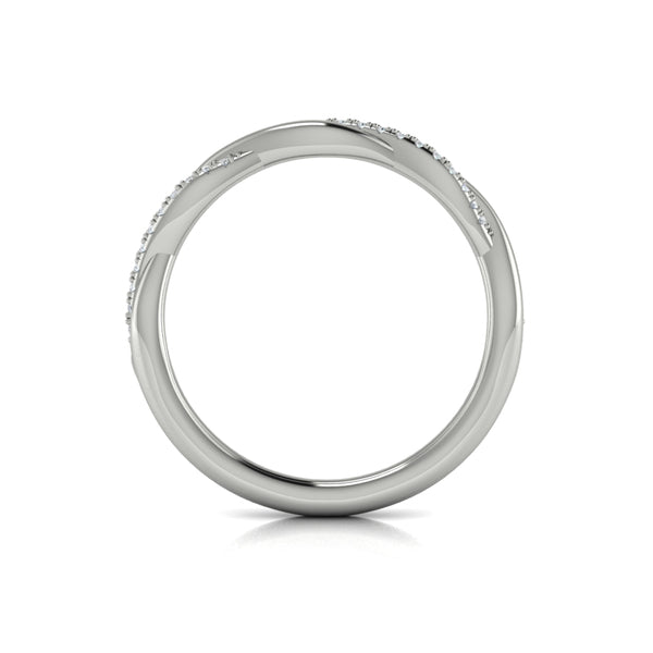 Stackables Wedding Band in Platinum by Vlora Bridal