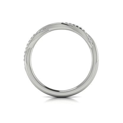 Stackables Wedding Band in Platinum by Vlora Bridal