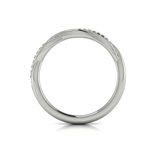 Stackables Wedding Band in Platinum by Vlora Bridal