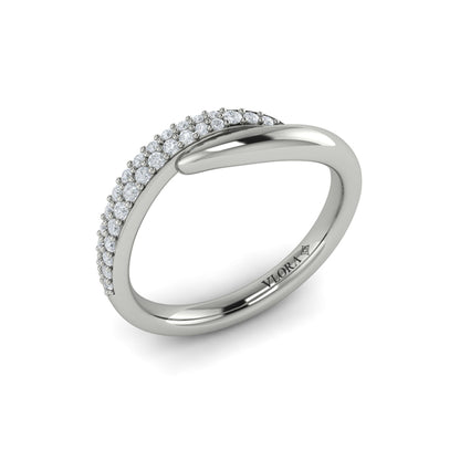 Stackables Wedding Band in Platinum by Vlora Bridal