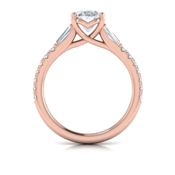Luminous Oval Engagement Ring