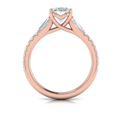 Luminous Oval Engagement Ring