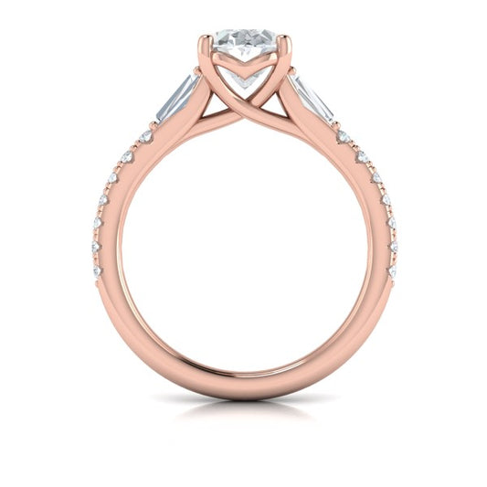 Luminous Oval Engagement Ring