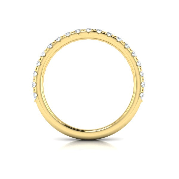 Matching Bands Wedding Band in 14K Yellow Gold by Vlora Bridal