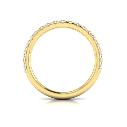 Matching Bands Wedding Band in 14K Yellow Gold by Vlora Bridal