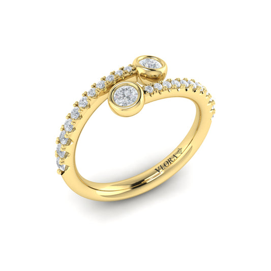 Diamond Double Wrap Ring